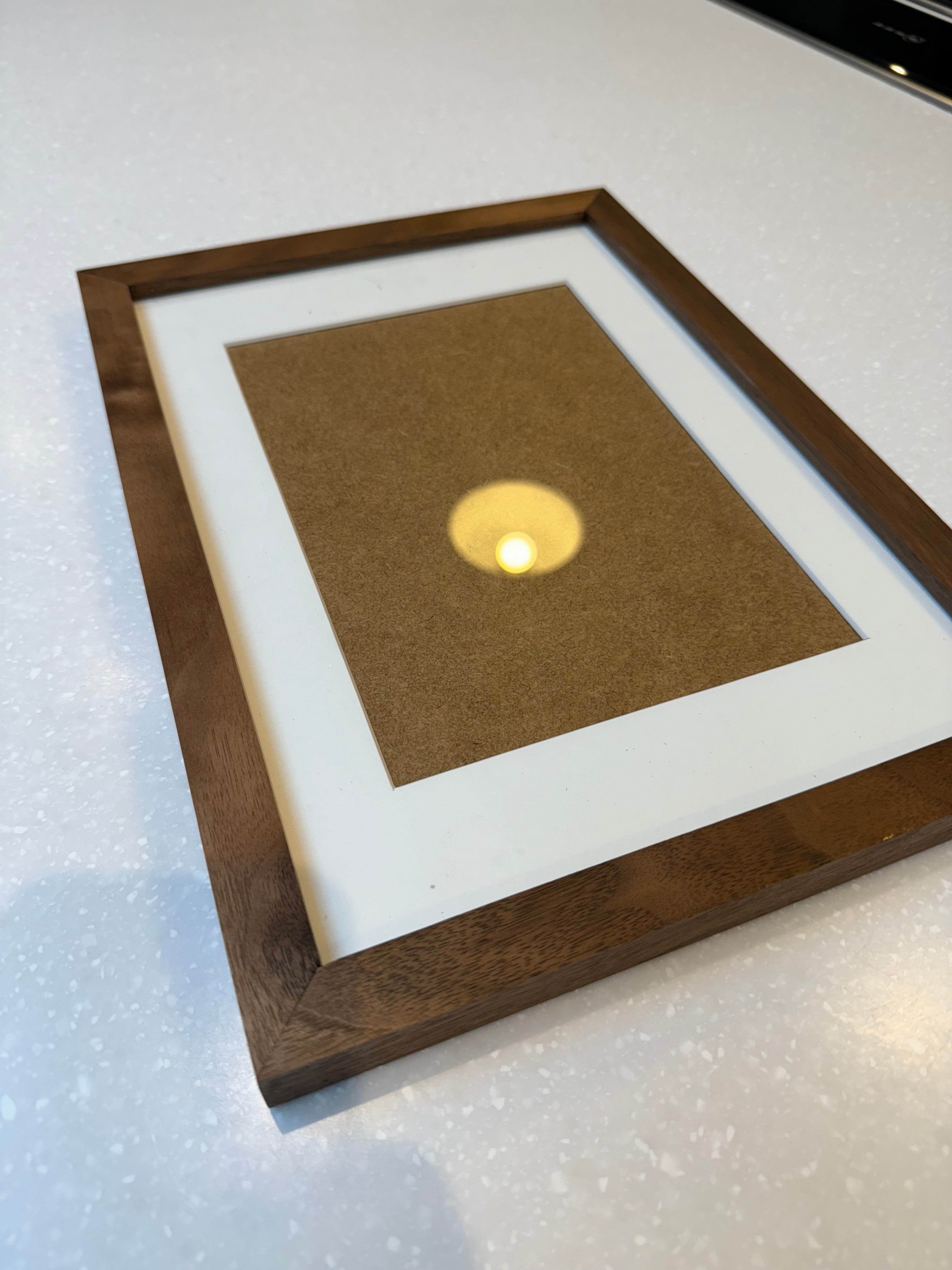 Picture Frame Supplied With White Mount