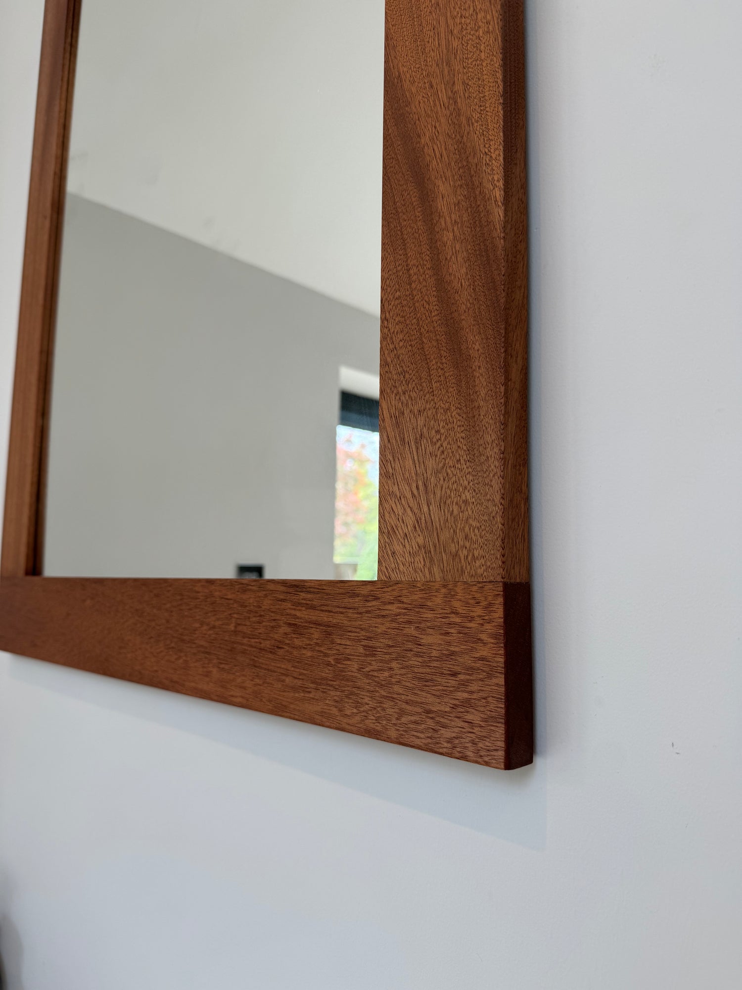 Solid Mahogany Mirror