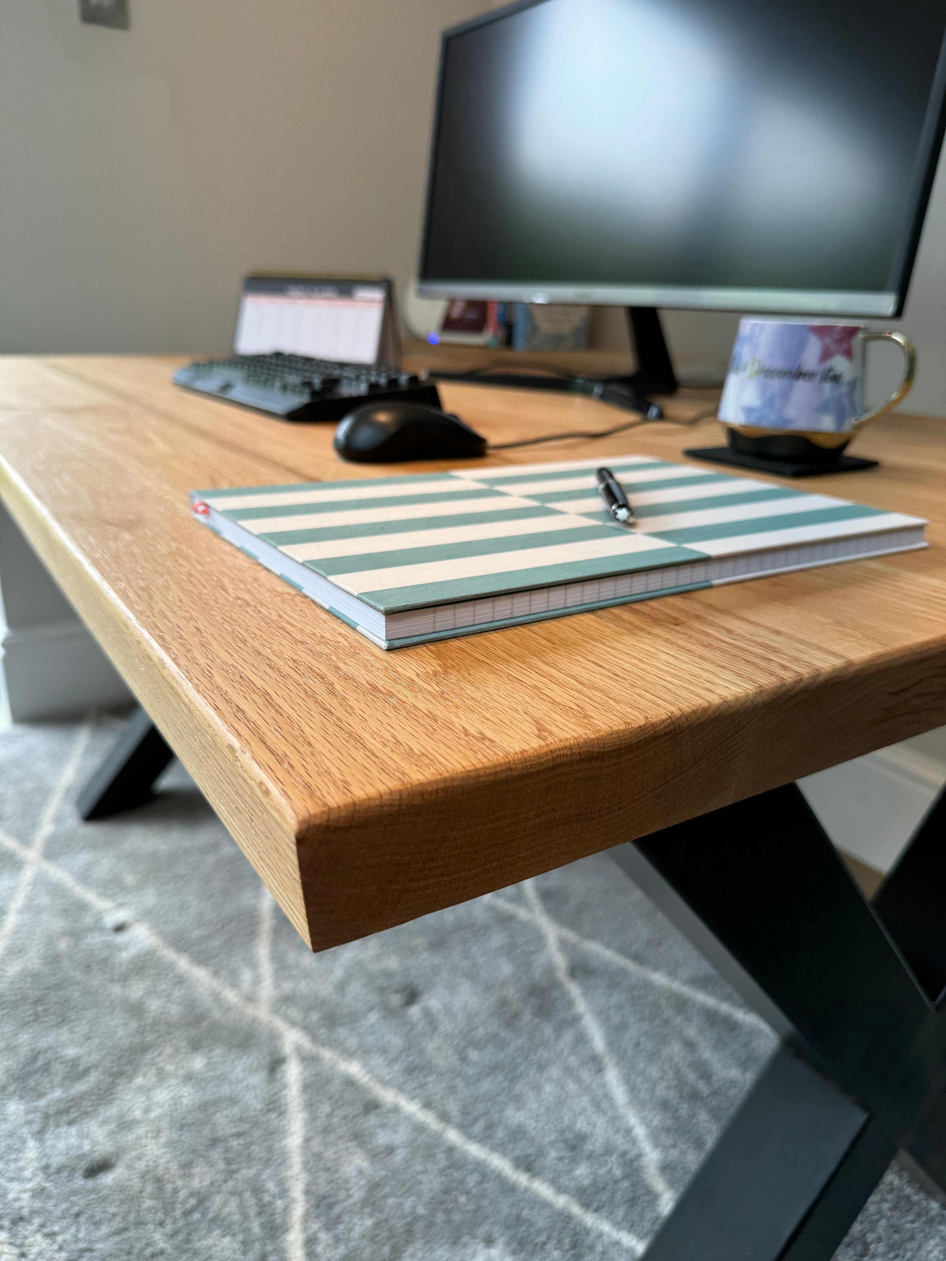 Solid Oak Office Desk