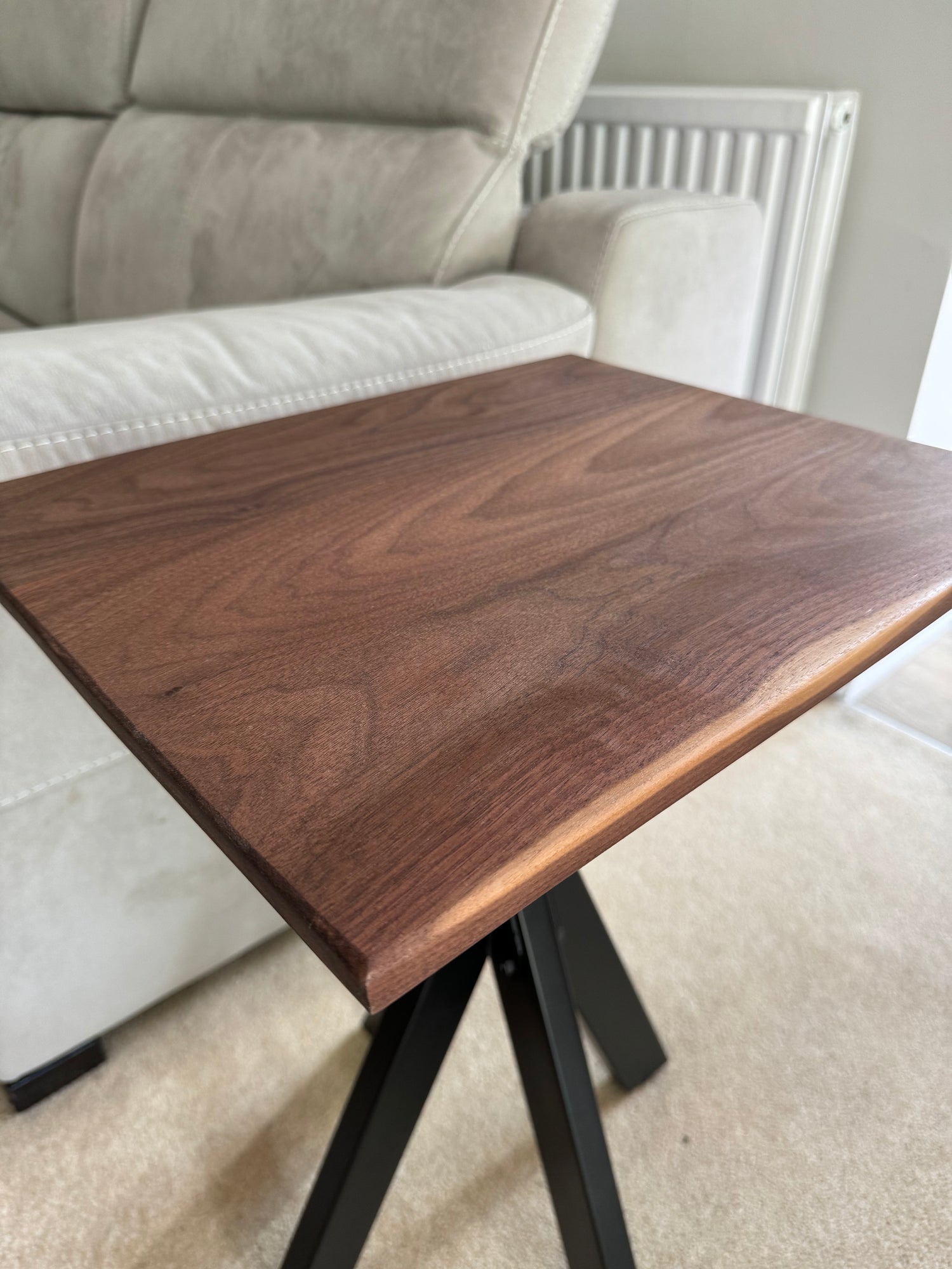 Walnut Side Table With Spider Legs