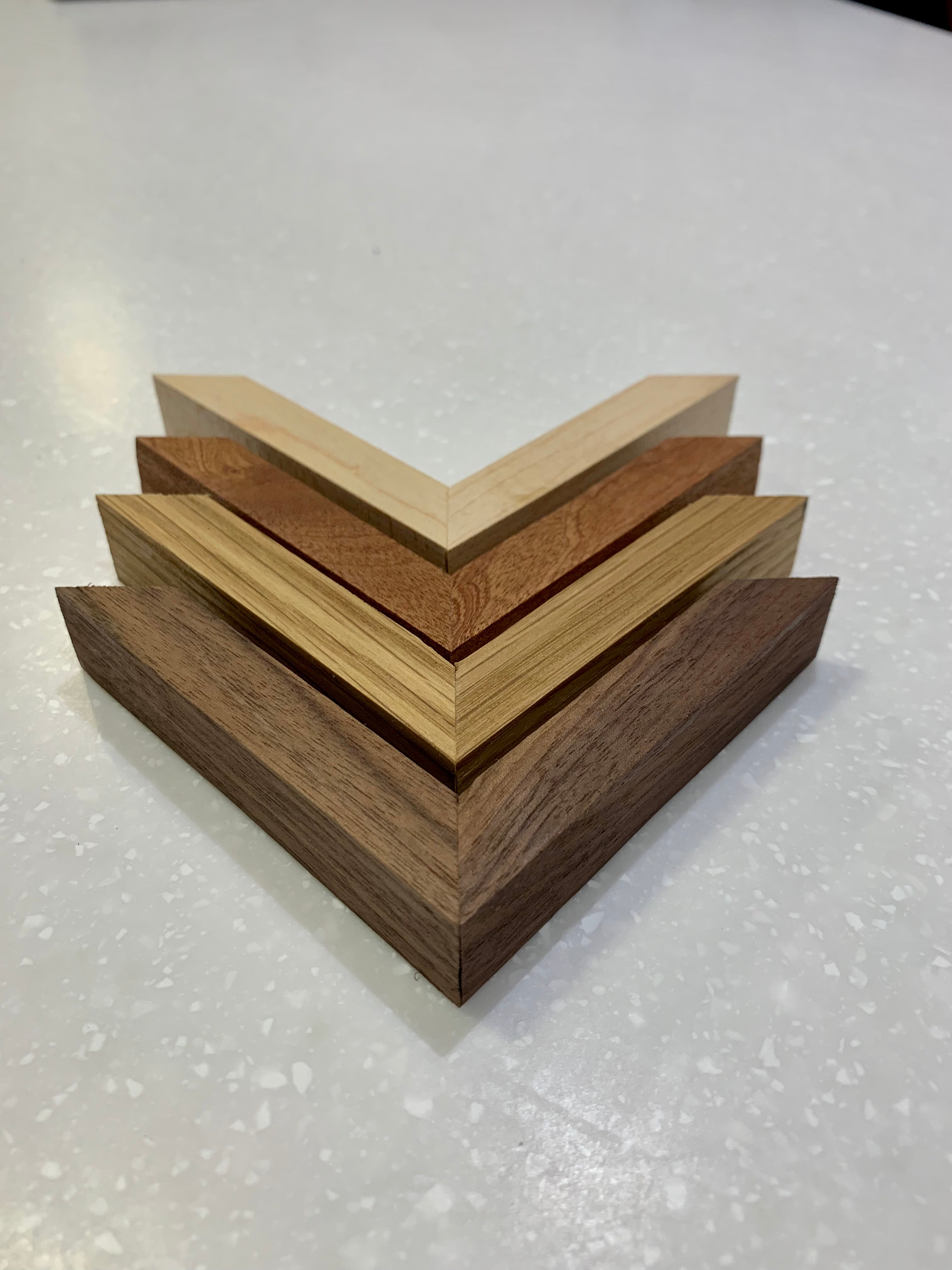 Solid Walnut / Oak / Maple Wooden Box Frame