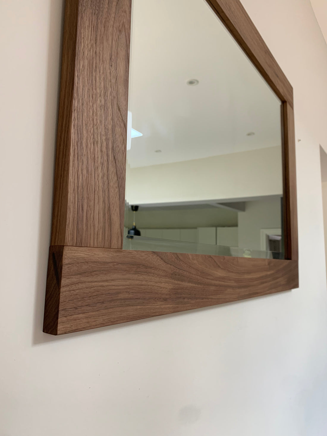 Solid Walnut Wooden Mirror