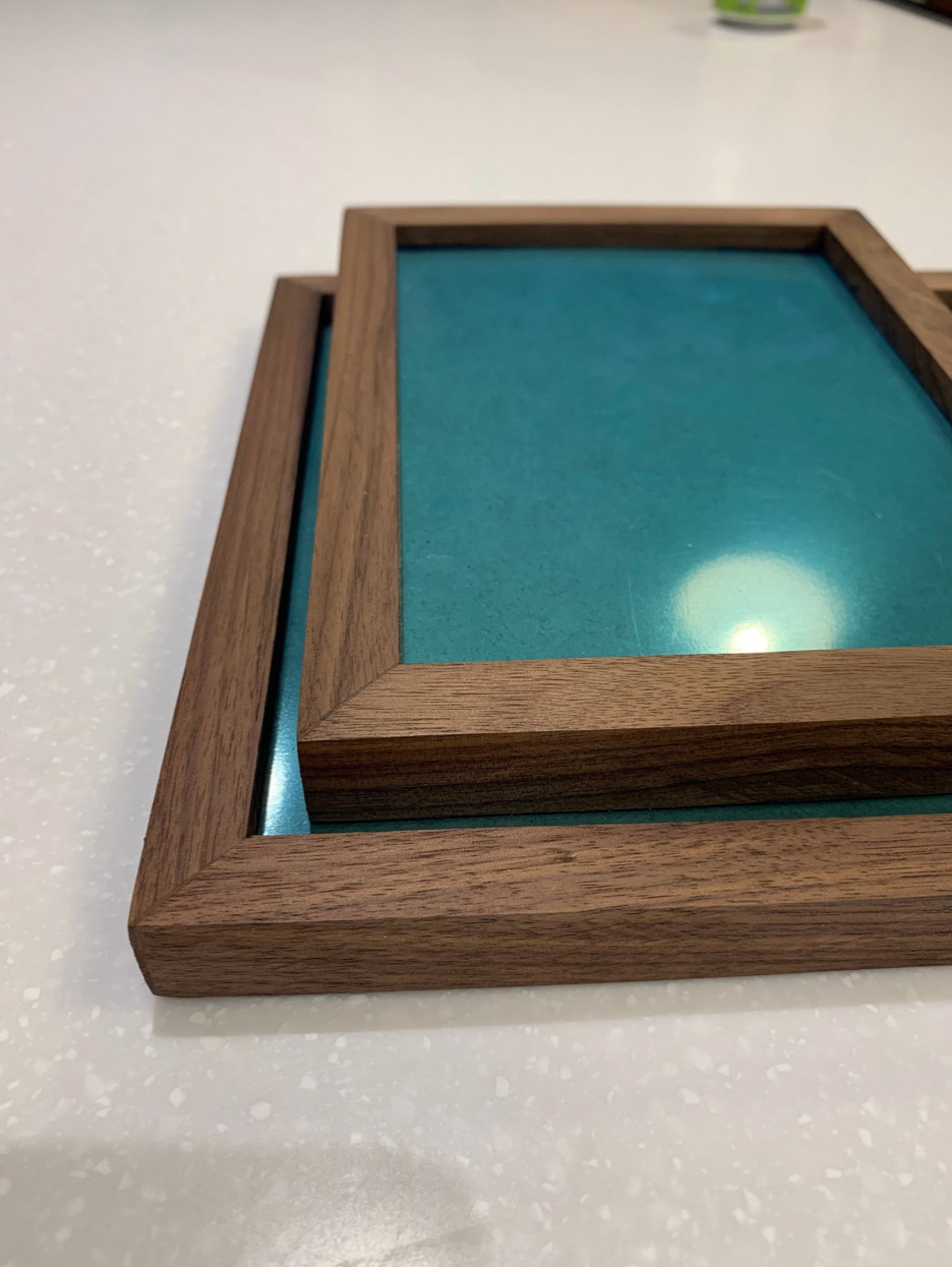 Walnut picture frame