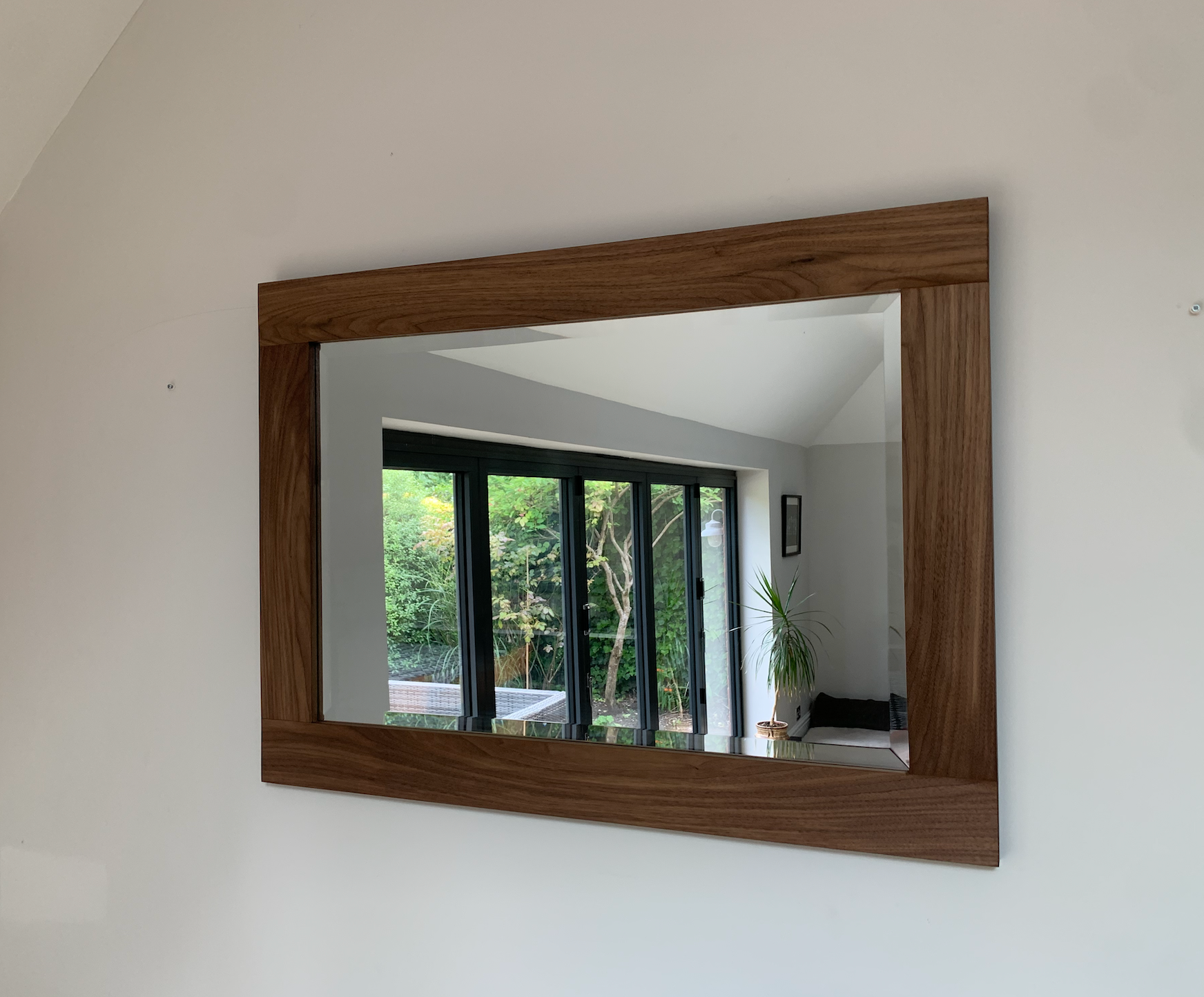 Solid Walnut Wooden Mirror