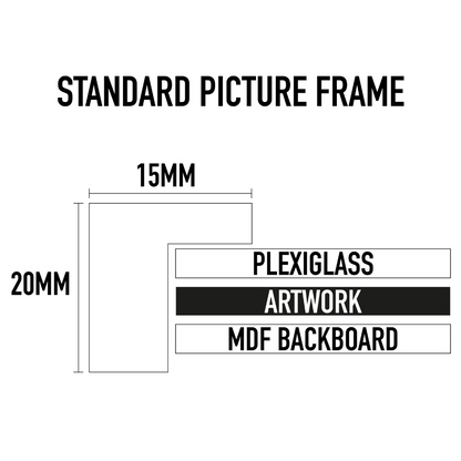 Solid Mahogany Picture Frame