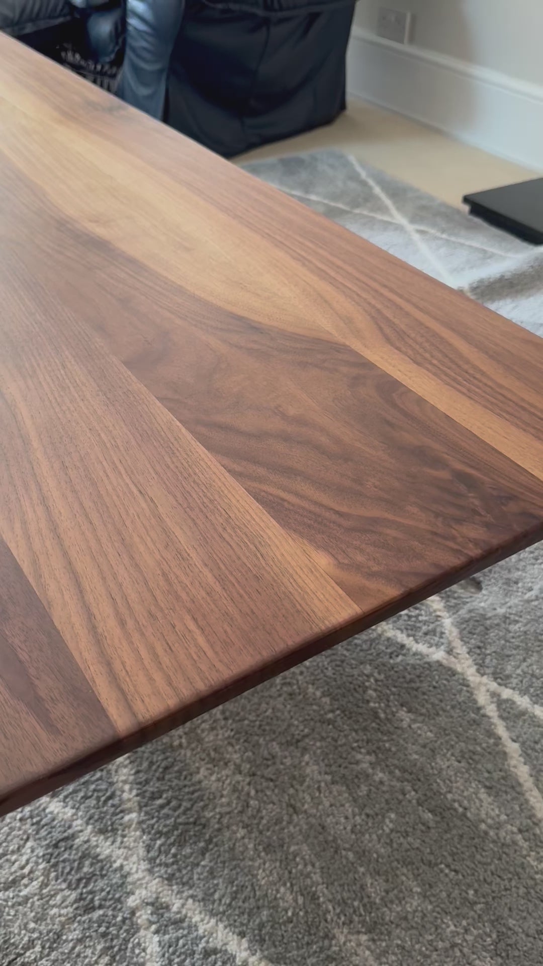 Solid Walnut Coffee Table With Spider Legs