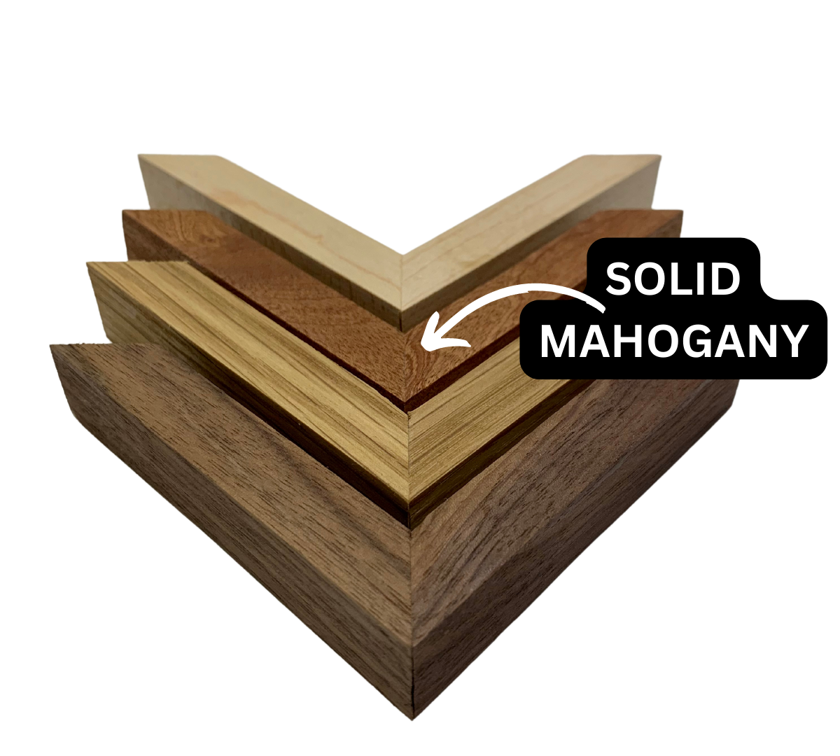 Solid Mahogany Picture Frame