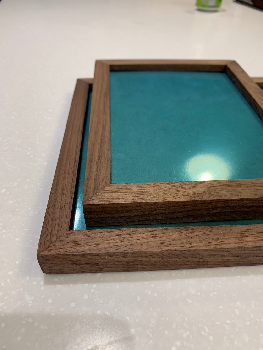 Solid walnut picture frame